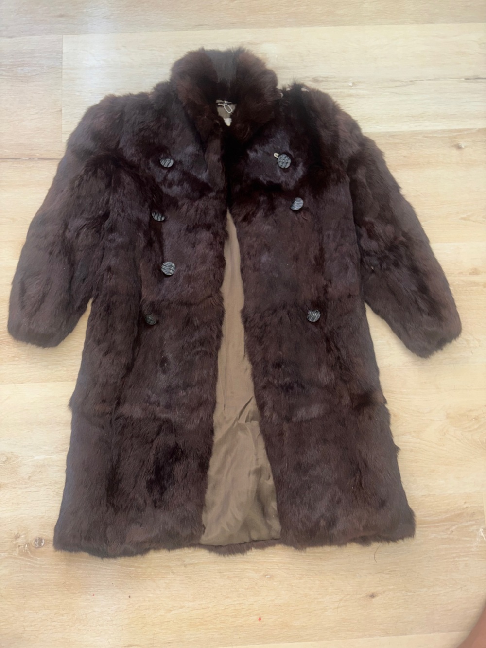 Princess Caravelle Authentic Rabbit Fur Coat - Picture 7 of 12